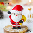 2025 Christmas Cake Decoration Lying Santa Claus Letters Merrychristmas Cake Toppers Christmas Tree Mini Santa Cupcake Toppers