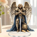 1pc Sacred Archangel Michael Desktop Decoration, Suitable for Home, Office, and Outdoor Spaces - Perfect Father's Day Gift