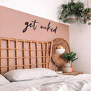 Metal Sign Get Waked  Wall Letters Modern Bathroom Quotes Wall Decor, Metal Wall Art For Bathroom, Farmhouse Cursive Letter Wall