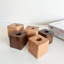 Multifunction Creative Wooden Pen Holder Office Desktop Storage Minimalist Ornaments Supplies Storage Box Toothbrush Holder