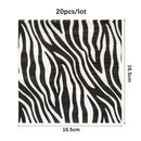 20Pcs Jungle Animals Paper Napkins Tropical Palm Leaves Napkins Towel Jungle Safari Birthday Party Decoration Hawaii Supplies