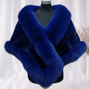 Classic Faux Fur Shawl Soft Dress Shawl Fine Touch Lady Wedding Dress Cape Warm Poncho  Cold Resistant