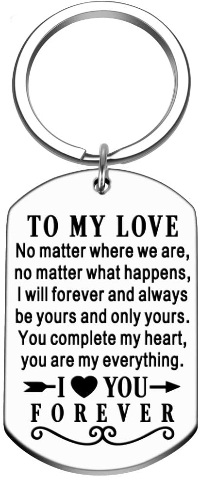 Birthday Valentine Day Keychain Gifts For Boyfriend Husband My Man I love you Couples Keyring for Man Wedding Gifts Key Chains