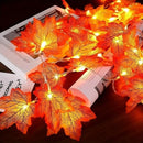 1PC USB/Battery Case Maple Leaf String Lights 10/20/40 LED Lights Waterproof For Halloween Outdoor Autumn Thanksgiving Decor