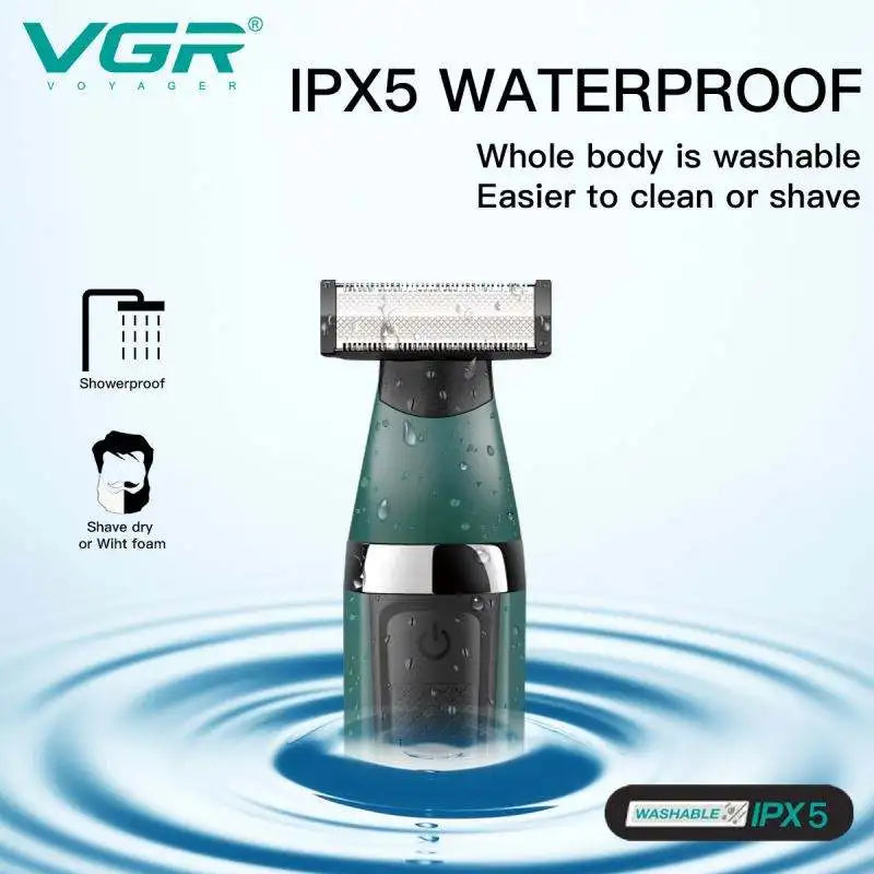 VGR Waterproof Razor Electric Shaver for Men Body Hair Trimmer Bikini Trimmer Razor for Intimate Areas Epilator for Women