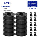 The LayerStack | 10-Roll 1.75mm 3D Printer Filament Collection (PLA / PETG / SILK)