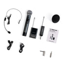 Phenyx Pro Dual Digital Wireless Microphone System w/ 2x15 UHF Channels, Handheld/Bodypack Transmitters(PDP-2)