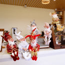2023 Christmas Decoration 50cm Elf Doll Toy Hanging Standing Decor Navidad Pendant Ornaments For Home New Year Gift For Kids