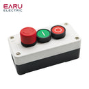 10A 600V Push Button Switch Control BoxWaterproof Button Indicator Light Plastic Case Emergency Stop Reset Point Electric Box