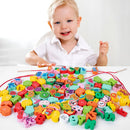 9/36 Stück Holzspielzeug Baby DIY Spielzeug Cartoon Früchte Tier Schnürung Holzperlen Spielzeug Montessori Pädagogisch für Kinder