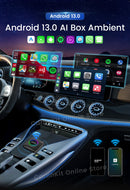 Carlinkit Android 13 Tv Box LED 8+128GB CarPlay Wireless Android Auto Wireless Adapter Support Youtube Netfilx IPTV Spotify GPS