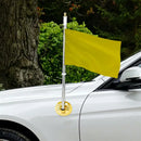 Vehicle Flagpole Holder Suction Cup Flagpole Base Car Parade Flagpole Base Flag Frame Red Flag Flagpole Suction Flagpole Base