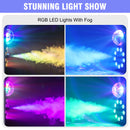 Datewink 700W Smoke Fog Machine 9LEDs RGB Stage Lights Effect Remote Control Fogger Ejector For Disco DJ Christmas Party Wedding