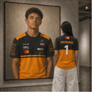 2026 New Summer Unisex  Norris 1 Racing Jersey Short Sleeve T Shirt Motorsport Graphic Streetwear Fan Kids/Adult Top
