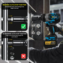 Gisam 2800N.M Torque Brushless Electric Impact Wrench 1/2 inch Screwdriver Cordless Wrench Power Tool For Makita 18V Battery Pin