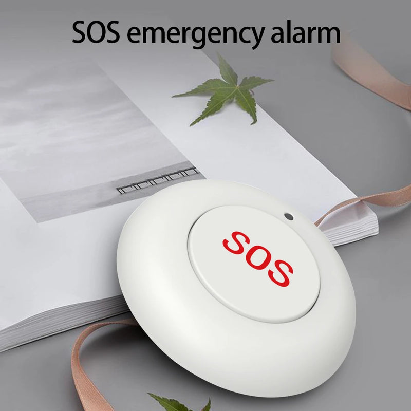 Emergency Alarm Button for Home Security Alarm Systems Smart Wireless SOS Emergency Panic Button for Solar Powered Outdoor Siren