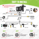 Bafang CAN 48V 500W Motor Brushless Mid Drive eBike Engine BBS02B BBS02 Electric Bicycle Conversion Kits 20Ah Lithium Battery