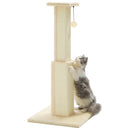 The Tall Timber | 81cm Natural Sisal Cat Scratching Post with Removable Toy