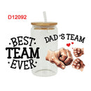 3D UV DTF Transfers Stickers 16oz Cup Wraps Dad Father's Day Printed For DIY Glass Ceramic Metal Leather Etc. D11785