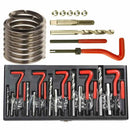 131Pieces Metric HSS Drill Helicoil Thread Repair Kit M5 M6 M8 M10 M12 Threaded Tool Twist Drill Bit Set with Red Case