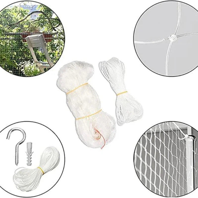 Cat Net Pet Protective Cover Floating Window Mesh Plastic Nylon Steel Wire Grid Garden Balcony Safety Fall Prevention Netting