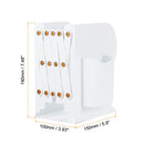 Adjustable Bookend with Pen Holder Extends up to 19 Inch Expandable Desk Magazine File Organizer Holder for Office Book Storage