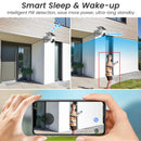 ANRAN 2K Solar-Kamera WLAN Überwachungskameras Heimsicherheits-Schutz Sloar-Batterie-Kamera PIR Humanoide Erkennung ARCCTV Q4