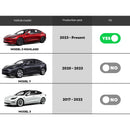 Für 2024 Tesla Neues Modell 3 Highland Versteckte Aufbewahrungsbox Auto Mittelkonsole Armlehne Vorne und Hinten Beflockte Geschichtete Gitter Organisation