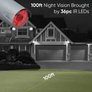 SANNCE 2PCS Ultra HD 2MP/5MP/8MP POE Camera OutdoorWeatherproof Security Network Bullet EXIR Night Vision Email Alert Camera Kit