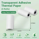 Phomemo Adhesive Thermal Sticker Paper Multiple Colors Thermal Paper for Phomemo M02/M02 Pro/M02S/M03/M03AS/M0/M04S 50mmx3.5m