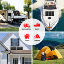 DOKIO 18V 200W Flexible Solar Panels 2PCS 100W Waterproof Monocrystalline Solar Panel Camping RV Home Charge 12V DFSP-100M