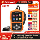 FOXWELL NT201 OBD2 Scanner Car Code Reader Check Engine Light Reader OBDII EOBD Car Computer Diagnostic Scan Tool Auto Fault