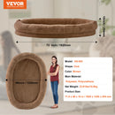 SucceBuy Orthopedic Human-Sized Dog Bed with Washable Fur Cover