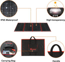 220w 18v Portable Solar Panel Kit Solar Charger with Controller 2 USB Output To Charge 12v Batteries,Emergency Power