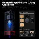 ACMER P1 S Pro 6W Laser Engraving Machine With Honeycomb Board Ultra-thin Laser Acrylic Engraver Cutting Machine 380x370mm Area