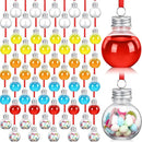 30-100PC Christmas Booze Balls Plastic Fillable Ball Ornament Christmas Hanging Ornaments Water Bottle Bulbs for Christmas Decor