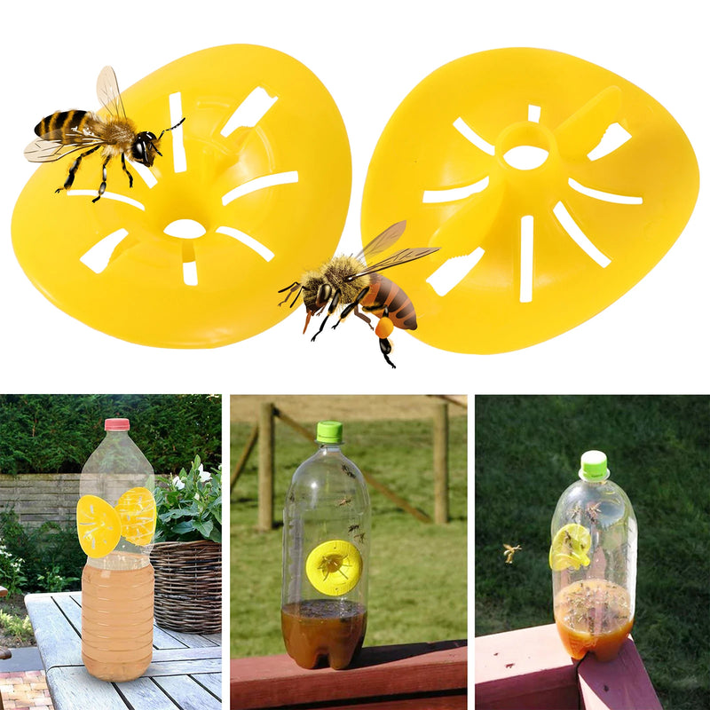 Wasp Trap Catcher Flower Shape Flying Insects Funnel Trap Bee Hornet Killer Garden Home Outdoor Pest Control Tool 1/5/10PCS