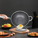 Non-stick Wok Pan with Honeycomb Coating, Scratch-resistant and Durable, 1L Capacity, Effortless Cleaning, Ideal for Healthy