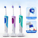 Oral B Electric Toothbrush Rotation Cleaning Oral 3D White Tooth Adult Vitality Tooth Brush Inductive Charging + Gift Brush Head
