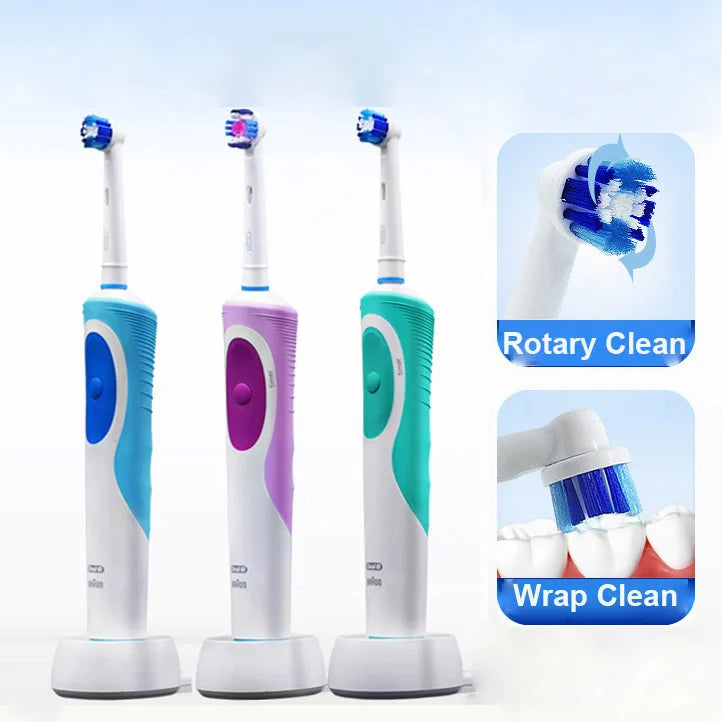 Oral B Electric Toothbrush Rotation Cleaning Oral 3D White Tooth Adult Vitality Tooth Brush Inductive Charging + Gift Brush Head