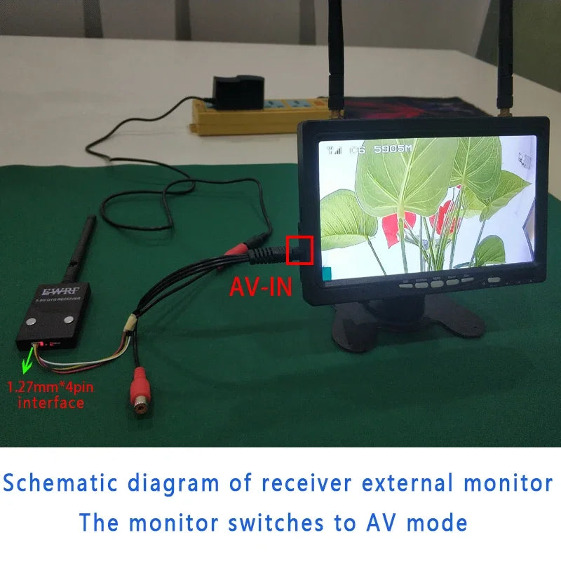 New Version EWRF Ready To Use 5.8G 48CH 720*480 FPV UVC Receiver Video Downlink OTG VR Android Phone for FPV AV Monitor