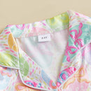 Easter Boys Pajamas Set Bunny Print Cozy Long Sleeve Tops with Matching Pants Sleepwear for Kids