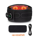 Cordless Hot Waist Belt Massager Lower Back Support Lumbar Protector Back Heated Vibration Massage Waist Brace Relief Pressure