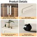 3/4-layer Stackable Storage Bins Storage Box with Lid Collapsible Storage Cabinet Organizers with Wheels for Shoes Home Office