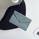 Custom Letters Soft Leather High-end Ultra-thin INS Style Mini Envelope Card Holder Wallet Simple ID Wallet Coin Purse