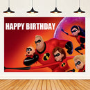 Cartoon The Incredibles Theme Boy Birthday Party Latex Balloons Cake Topper Banner Background Baby Shower Supplies For Kids Gift