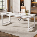 Tribesigns Modern Computer Desk Large Office Desk Computer Table Study Writing Desk Workstation for Home Office
