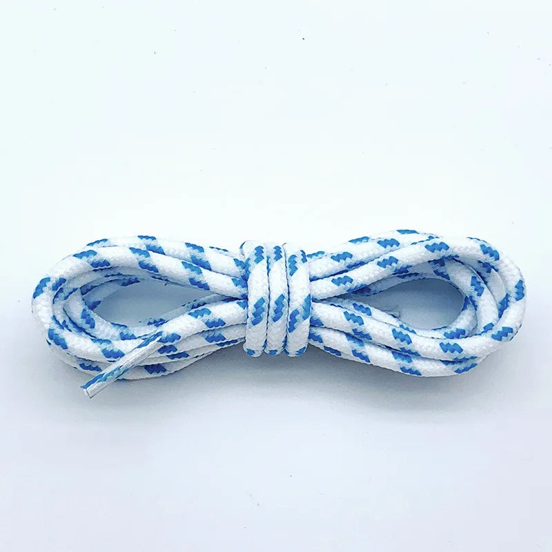 5MM Round Shoelaces Flower Dots Solid Laces Polyester Shoelaces Matching Sports Shoes Tooling Martin Boots Hiking Shoelaces