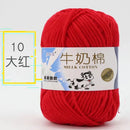 2Pcs Milk Cotton Knitting Yarn Soft Warm Yarn for Hand Knitting Worsted Crochet Threads Wool Line for Handmade