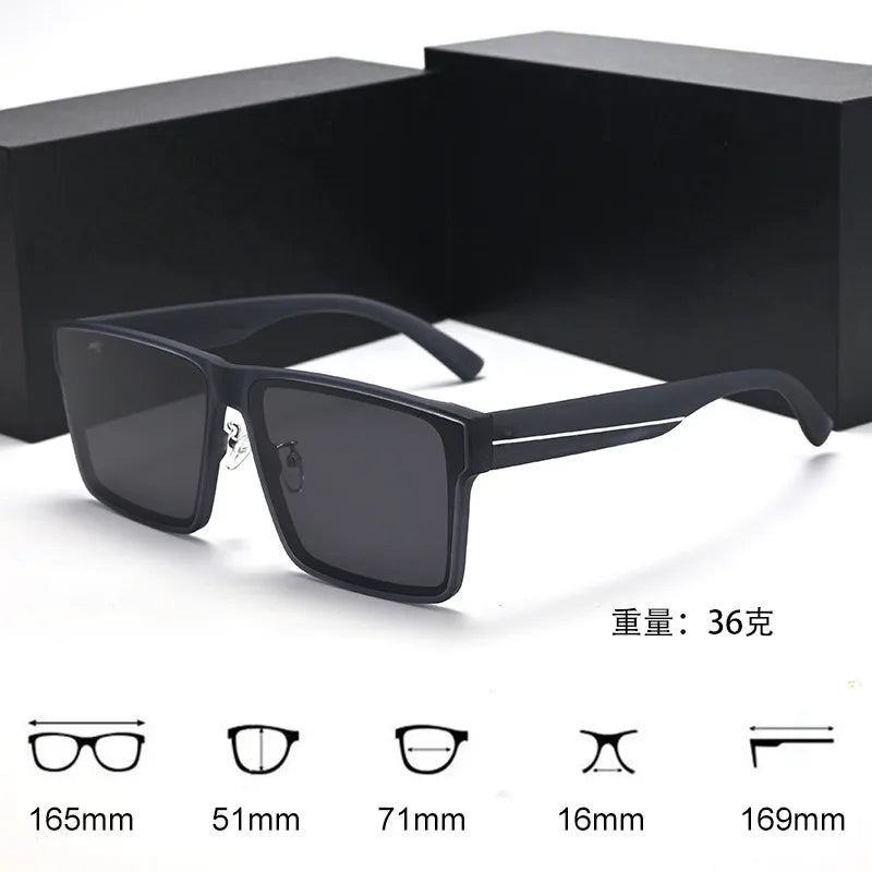 Evove 165mm Oversized Men Sunglasses Women Polarized Black Sun Glasses for Male Unisex Large Big Fat Face XXL Size